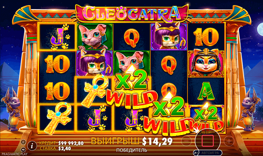 Wild-символы в Cleocatra Wild-символы в Cleocatra